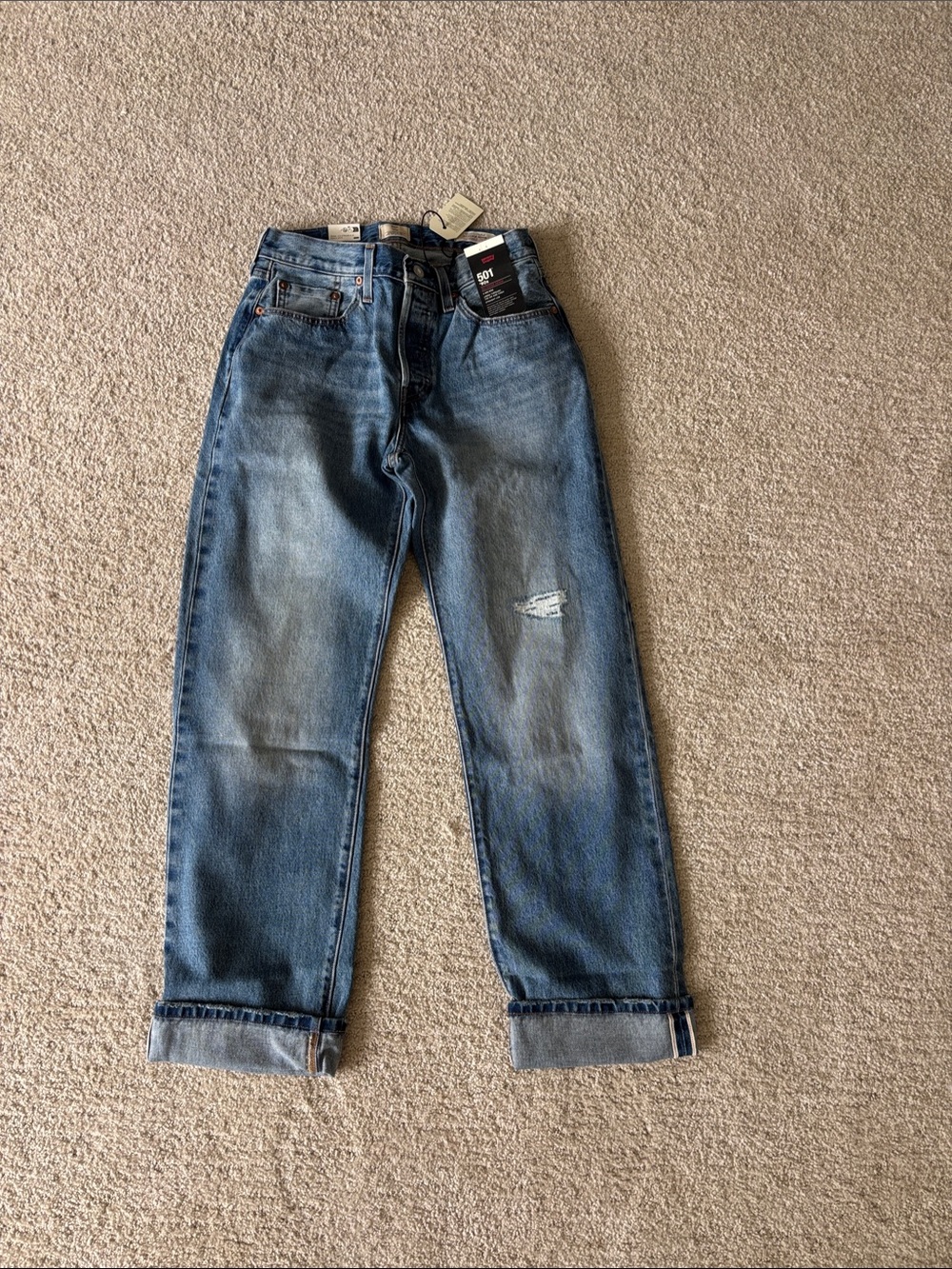 Levi's viral sensation - women’s 501 90’s selvedge denim - brand new 27x32